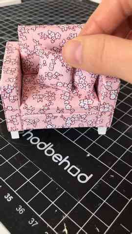 Miniature Dollhouse Handmade Sofa DIY