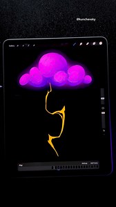 2.2M views · 68K reactions | Lightning Strike Animation in Procreate ⚡️ Get my beginner-friendly Procreate course Link in bio ⠀ #procreate #animation | Alex Kunchevsky | Facebook
