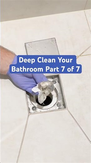 Part 7 of 7 deep cleaning the bathroom. Today, floors and sinks
