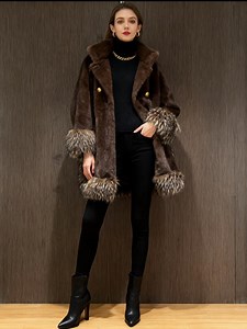 Faux Mink Fur Coat: Vintage Style, One Size, Winter Warmth| Vegan and Soft - Etsy