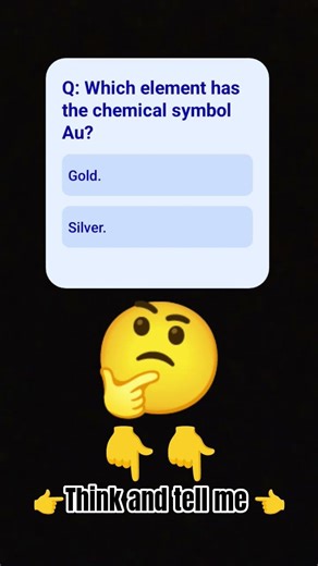 Which element has the chemical symbol Au? #india #science #explore #edit #upsc