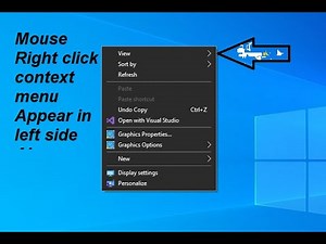 [SOLVED] Mouse right click context menu always open in left side Window-10