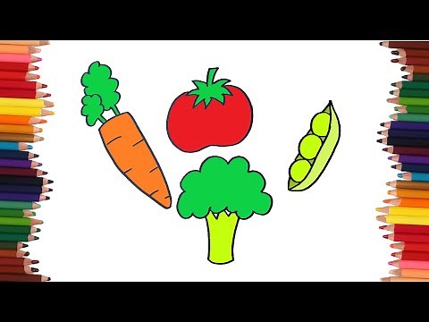 How to draw vegetables | Easy drawings