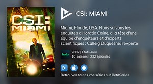 Regarder CSI: Miami streaming