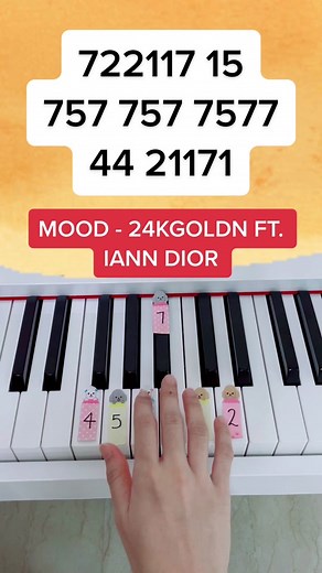 Mood - 24KGoldn ft. Iann Dior (Piano Tutorial) #mood #mood24kgoldn #moodianndior #mood24kgoldn🔥 #easypianotutorial #pianotutorial #easypiano #summypiano