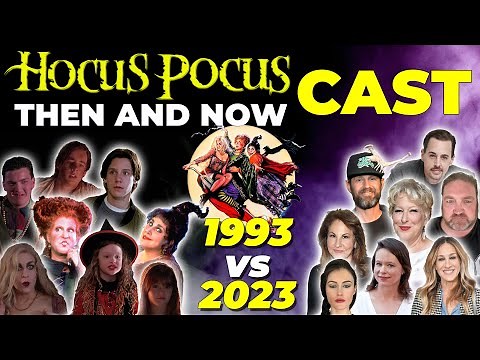 Hocus Pocus (1993) FILM CAST Then and Now 1993 - 2023