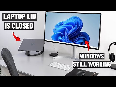 How To Keep Your Monitor On When the Laptop is Closed in Windows 11 / 10 - keep monitor awake 💻➜🖥️ ✅