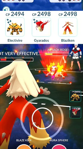 Shiny ✨ Gyarados 🌊 Blaziken 🔥 Shiny ✨ Electivire ⚡ || @Pokemongo01 #shorts #pokemongo #ytshorts