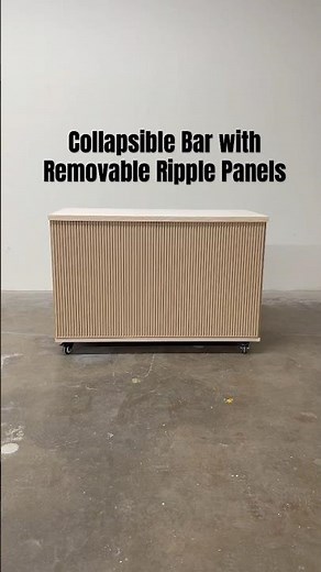 Collapsible Bar with Removable Ripple Panels | Custom Built for Events and Pop-Ups