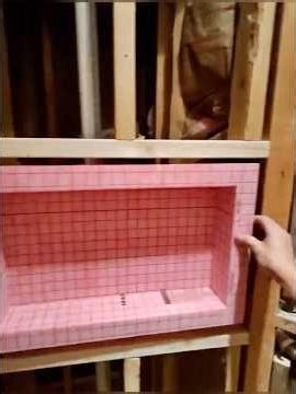 Framing in a shower niche #framing