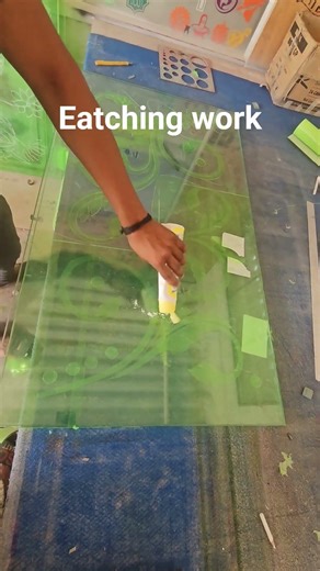 glass work eatching #glass #art #panting #tranding