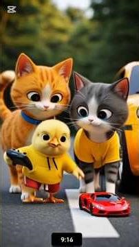 Baby Chick Repairs Car & Becomes Happy Driver 🐥🚗 |