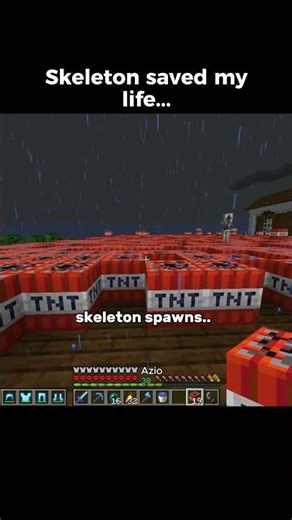 Skeleton saved my hardcore world #usa