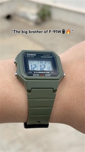 Meet the Casio W-217H. Often called the "big brother" to the iconic F-91W, this retro digital time!