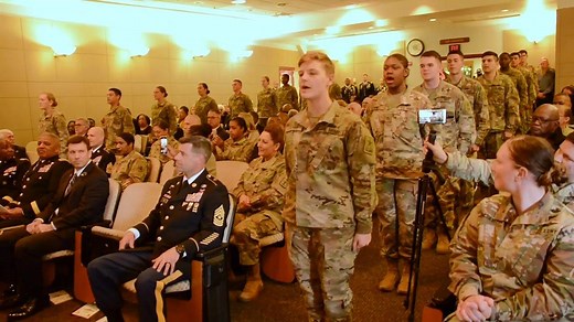 These young #Riggers rolled out the Riggers' Pledge during a Parachute Rigger Hall of Fame induction ceremony Feb. 24. They are spot on. | U.S. Army Fort Lee