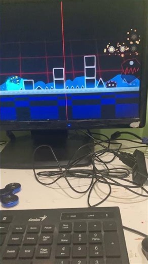 playing geometry dash pt. 2