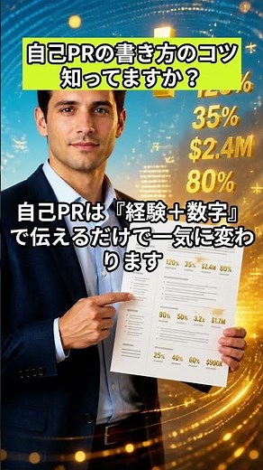 【20代転職】「成果が書けない」を解決！採用率が跳ね上がる自己PR「経験＋定量的成果」のセット化テンプレート