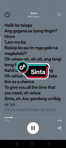 Sinta - Full Lyrics and Song Information