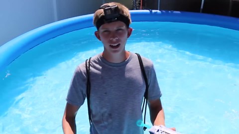 Shoot the Person Hiding in the Pool!! (HIDE AND SEEK UNDERWATER)