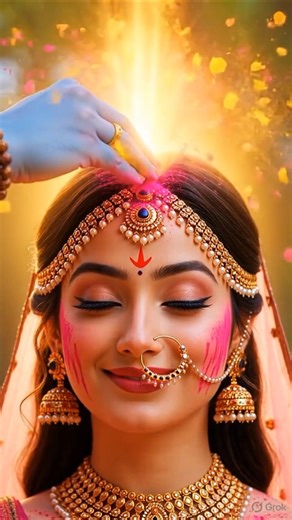 Divine Holi of Radhe Krishna 🌸✨”#radhakrishna #holi