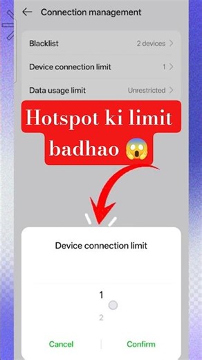 Android Hotspot Connection Limit Increase | Connect More Devices #mobile #shorts #tricks #howto