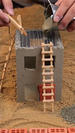 Tiny House Roof Cement Pour 😱 | Oddly Satisfying Build