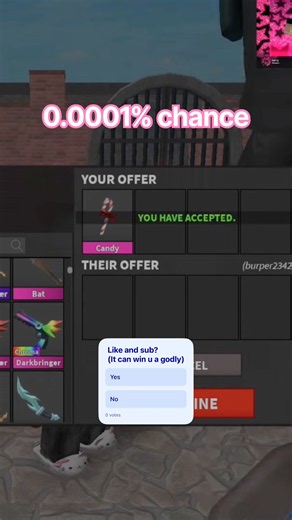 I Gave away CANDY KNIFE in mm2! #roblox #mm2 #value #trading #giveaway #live #gaming #candy