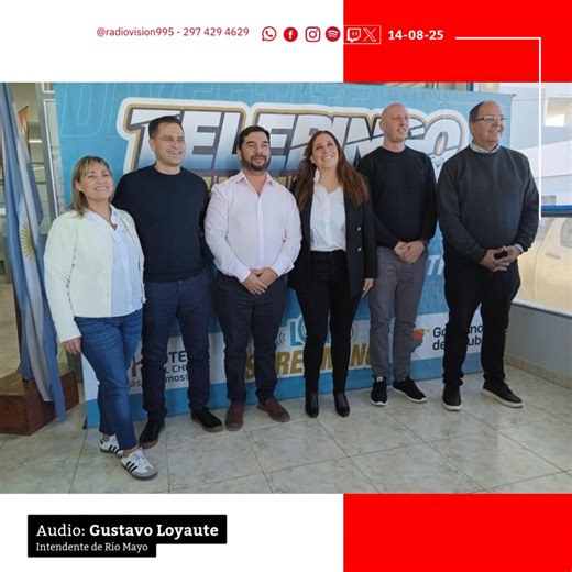 TELEBINGO POR EL CUMPLE DE RÍO MAYO Se hizo en Comodoro el lanzamiento del Telebingo aniversario de la localidad de Río Mayo, con la presencia del Intendente Gustavo Loyaute | Radiovision 99.5 fm | Facebook