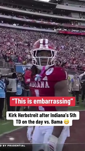 The 35-point defeat in the Rose Bowl is Bama’s WORST playoff loss in program history 😯 #cfbplayoff #cfb #collegefootball #football #crimsontide