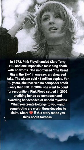 Clare Torry’s Untold Story: The Voice Behind Pink Floyd’s “The Great Gig in the Sky”