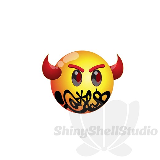 悪魔の絵文字、ファックユーSVG、スマイリーフェイスSVG、デジタルアートのダウンロード、印刷可能なウォールアート、赤い悪魔SVG、即時ダウンロード - Etsy 日本