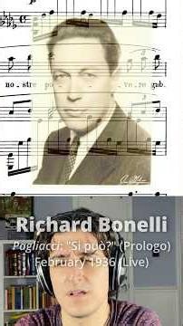 PAGLIACCI Prologue As It's MEANT to be Sung (Richard Bonelli) #met #opera #leoncavallo