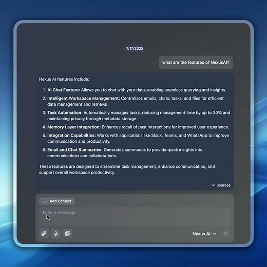 Nexus AI Features Demo