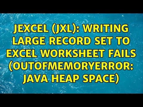 JExcel (jxl): Writing large record set to excel Worksheet fails (OutOfMemoryError: Java heap space)