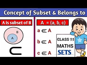 Concept of 'Belongs to' and 'Subset of' | CBSE 11 Math's NCERT Ex 1.3 Intro | Ravi Sir |