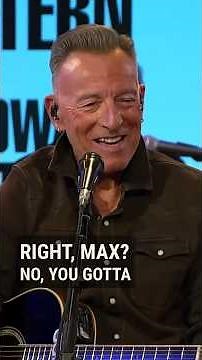 Bruce Springsteen on drumming with Max Weinberg