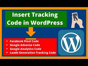 How to insert tracking code | Tracking code in WordPress Website