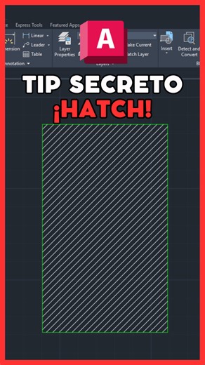 Secret tip to work with the HATCH command efficiently #autocad #autocad2d #autocaddrawing #autocadarchitecture #autocaddesigning #autocadtutorial #autocadplan #autocadtraining | Arqvis