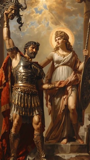 Aegis which made by medusa's severed head #mythology #history #greekmythology