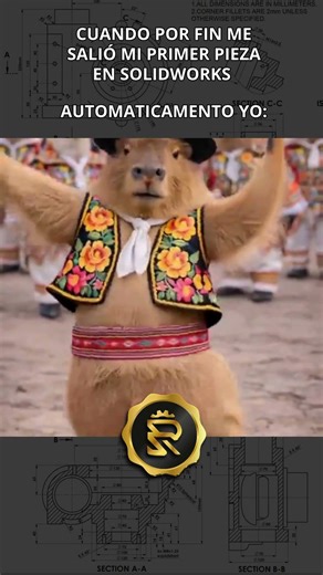 😂 WHEN YOU CREATE YOUR FIRST PART IN SOLIDWORKS