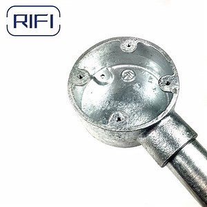 [Hot Item] BS4568 / BS31 Gi Conduit Fittings One Way Terminal Electrical Conduit Circular Junction Box Round Box