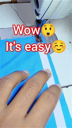 easy elastic attached ☺️ #diysewing #sewing #sewingtips #trending