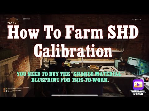 The Division 2 How To Get SHD Calibration & Material