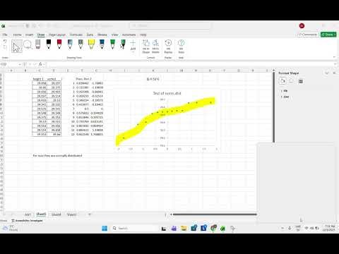 test of normal distribution and standard error