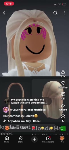 Hair combos in roblox-🤩