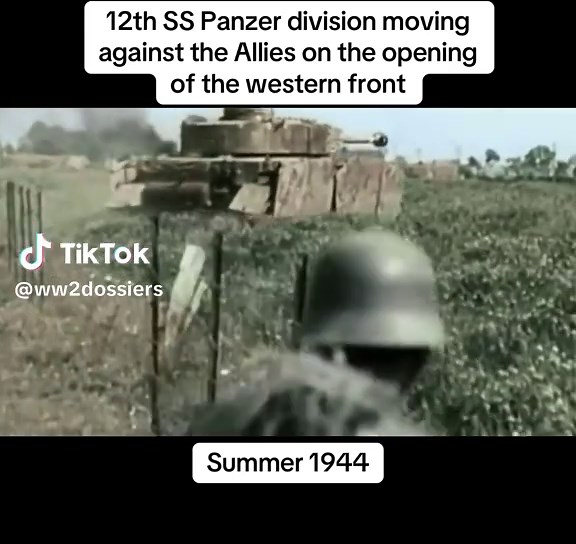 12th SS Panzer Division in Summer 1944: Real Footage