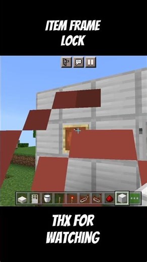 Item Frame Lock #minecraft #shorts
