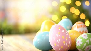 The History and Significance of Easter Around the World. Easter history, significance of Easter, Easter traditions, global Easter celebrations, cultural Easter customs. Stock Video