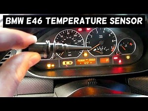 How do you replace the external temperature sensor of the BMW 3 Series?