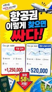 항공권 최저가 찾는 법✈️ 이렇게 검색하세요